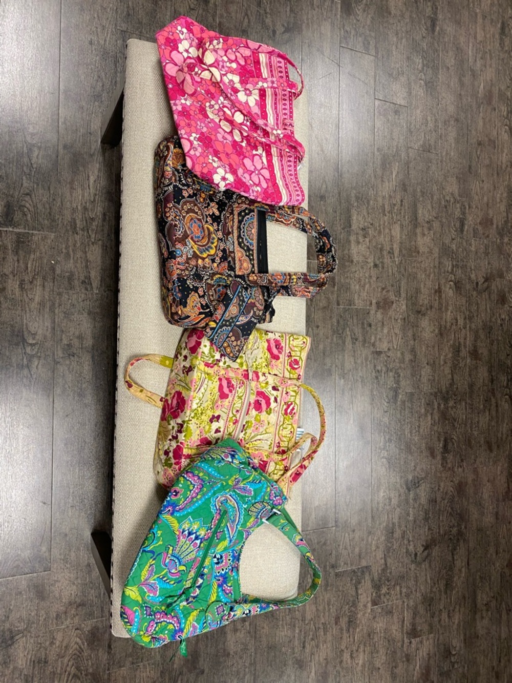 4 Vera Bradley Quilted Cotton Bags & 1 Pouch